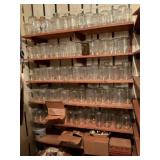 Large lot of canning jars / in basement bring