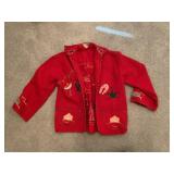 Hand sewn Mexico inspired wool like jacket - youth