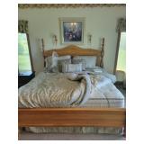 Queen bed & frame with sleep number mattress