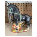 Chalk ware horse decor