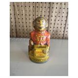 Vintage tin litho monkey bank