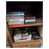 CD, DVDs, Cassttes