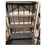 Metal shelves
