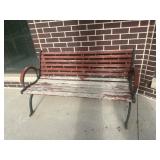 Wooden bench
