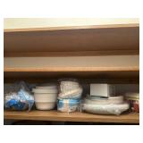 Coffee filters, bowls, napkins, misc