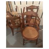 Wooden chairs