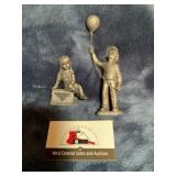 Ricker Bartlett pewter statues