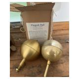 Flag pole balls