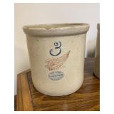 3 Gallon Red Wing Crock