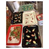 Vintage metal trays