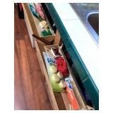 Shelf contents spring box