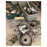 Two totes of automotive parts bring help to load