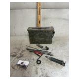 Military ammo case and miscellaneous