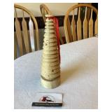 Hand turned wooden Christmas tree holiday decor