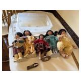Tote of porcelain doll