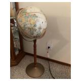Globe approximately 31 inches tall
