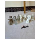 Snow, bunnies and salt and pepper shakers