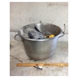 Aluminum kettle with contents approximately 19