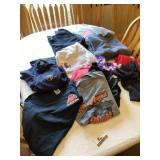 One and 2X large shirts and sweatshirts