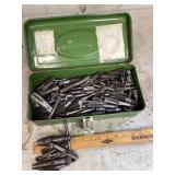 Metal toolbox of taps