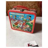 Metal pebbles and Bam Bam lunchbox