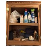 Contents of cupboard bring a box