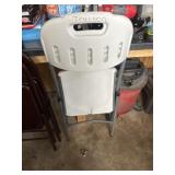 Metal and plastic folding chair
