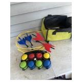 Yard darts and balls