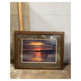 Print over clear lake Iowa 27 1/4 x 21 1/4