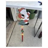 Santa lawn sign