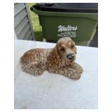 Resin dog statue