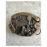 1995 Britt Iowa hobo convention belt buckle 10