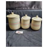 McCoy pottery canisters