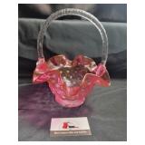 Fenton Cranberry basket