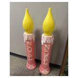NOEL blow mold candles