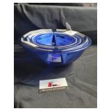 Blue Pyrex nesting bowls
