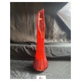 Large MCM swung glass vase