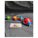 Wind-up lady bug toy