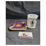 Ashtray and boot hill mug