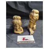 Gold painted cherub figures