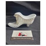 Fenton hobnail glass shoe