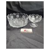 Fostoria Avon anniversary glass bowls
