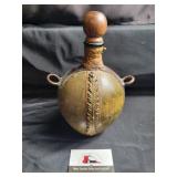 Italian leather wrapped decanter