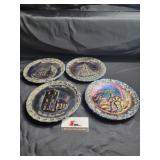 Fenton Christmas in America plates