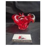 Murano ruby red dish