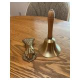 Brass bell and clip