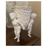Cherub vase