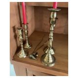 Brass candlesticks