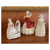 Music box , planter and figurine