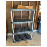 Plastic shelf